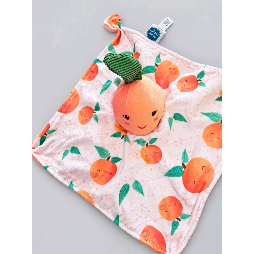 Mary Meyer Sweet Soothie Lovey Security Baby Blanket Peach Fruit Lovie Toy Plush